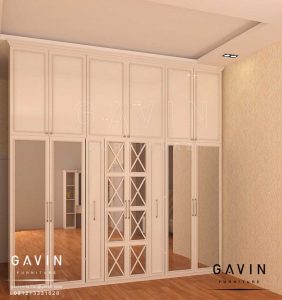 design finishing duco lemari pakaian semi klasik di cijantung Q2784