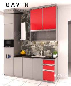 design lemari dapur bersih minimalis modern by gavin interior Q2860