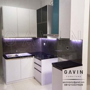 Pembuatan Kitchen Set Minimalis Modern 2018 Project Di Depok Finishing TH016 AA Q2964