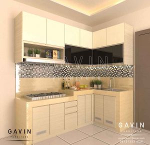 Pembuatan Lemari Gantung Dapur Minimalis HPL Di Cituis Tangerang Q2754