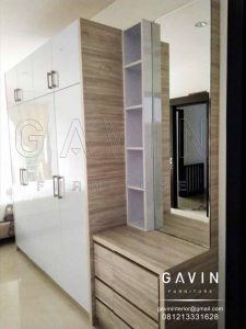 lemari meja rias minimalis project di kompas ciputat Id2918