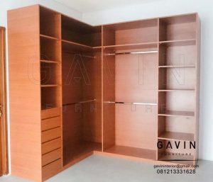 Design Walk In Closet Finishing HPL TH 1200 FC Di Jati Asih Q2963