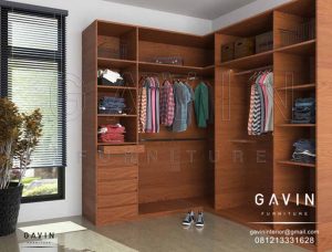 Design Walk In Closet Minimalis Modern Di Jati Asih Q2963