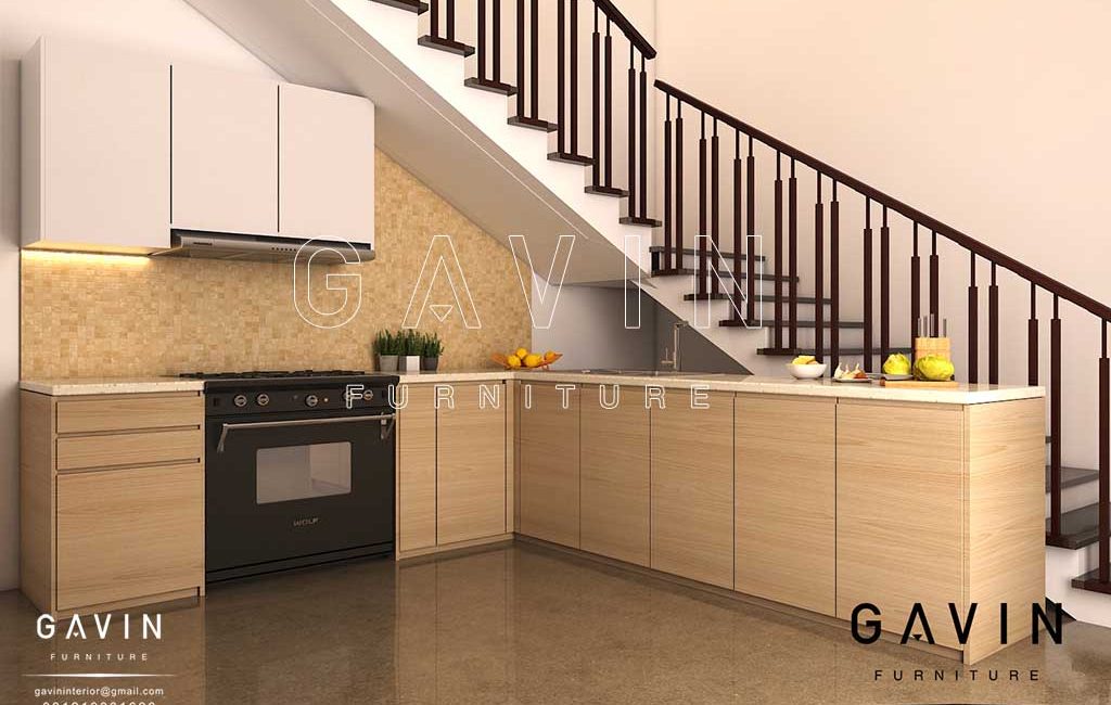 Gavin Melayani Pembuatan Kitchen Set Bawah Tangga Sampai Ke Manado