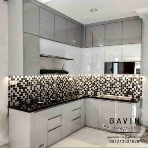 kitchen set modern finishing hpl supreme kombinasi taco th-014 G Q3027