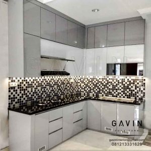 model kitchen set minimalis modern 2018 kombinasi warna by Gavin