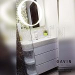 design kabinet wastafel minimalis finishing HPL taco T 840 JG