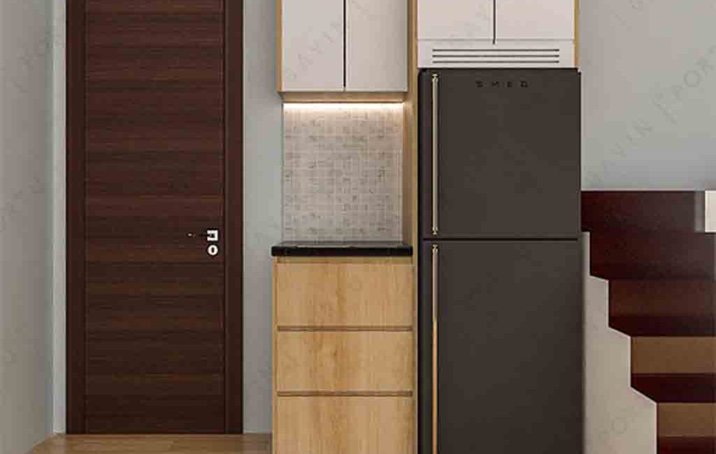 Pantry Minimalis Finishing HPL Harapan Jaya Bekasi