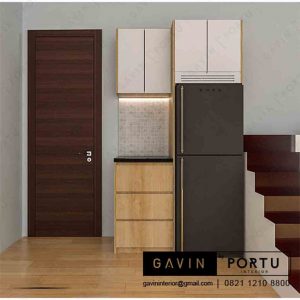 design pantry minimalis finishing hpl by Gavin Interior Q3239