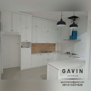 kitchen set model klasik letter u finishing duco semi klasik doff Q3156