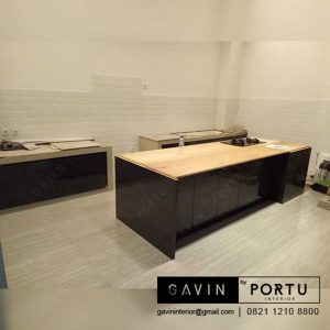 buat meja island minimalis finishing hpl di cinere id3241