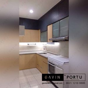 contoh kitchen set papan upvc finishing hpl kombinasi Q3135