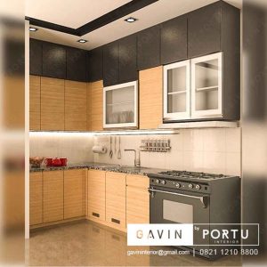 design kitchen set papan upvc minimalis project bekasi Q3135