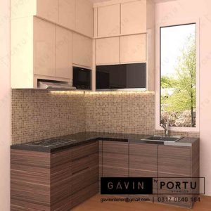 design kitchen set simple dan cantik pasang di Bintaro id3220