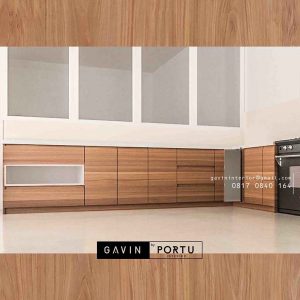 buat design kabinet dapur bagian bawah project di Pluit id3251