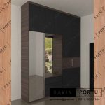 model lemari pakaian full plafon