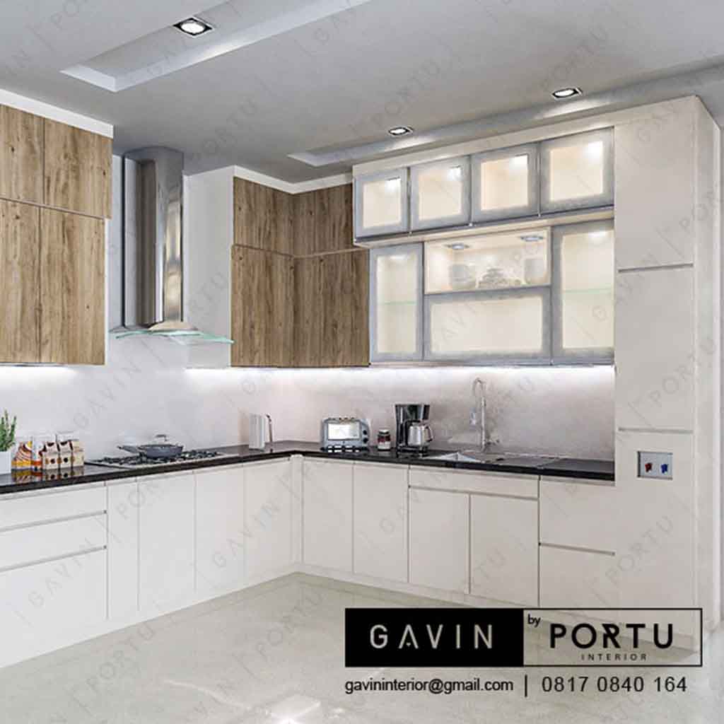 desain kitchen set murah model minimalis modern - Gavin Interior