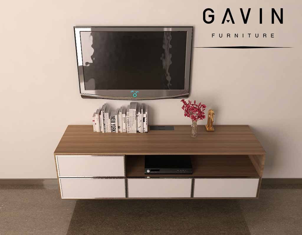 design credenza tv simple untuk ruang tamu