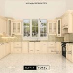 kitchen set klasik model U dengan island