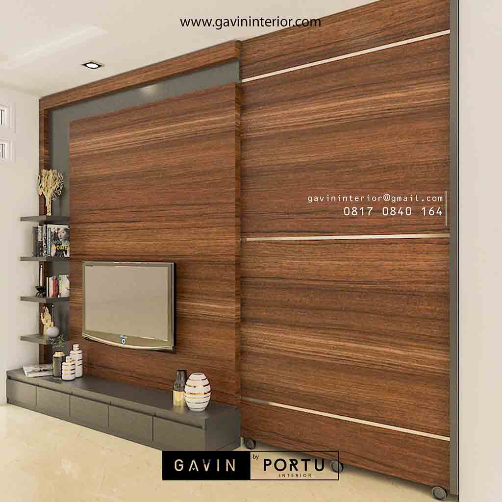 7 Desain Backdrop TV Minimalis Modern Terbaru