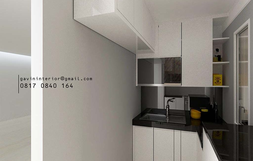 Kitchen Set HPL Warna Putih Project Pejaten Barat Pasar Minggu Jakarta