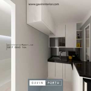 Design Kitchen Set HPL Warna Putih Project Pejaten Barat Pasar Minggu Jakarta id3731