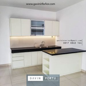 Jual Kitchen Set Warna Putih The Wiladatika Residence Ciracas Jakarta timur id3925