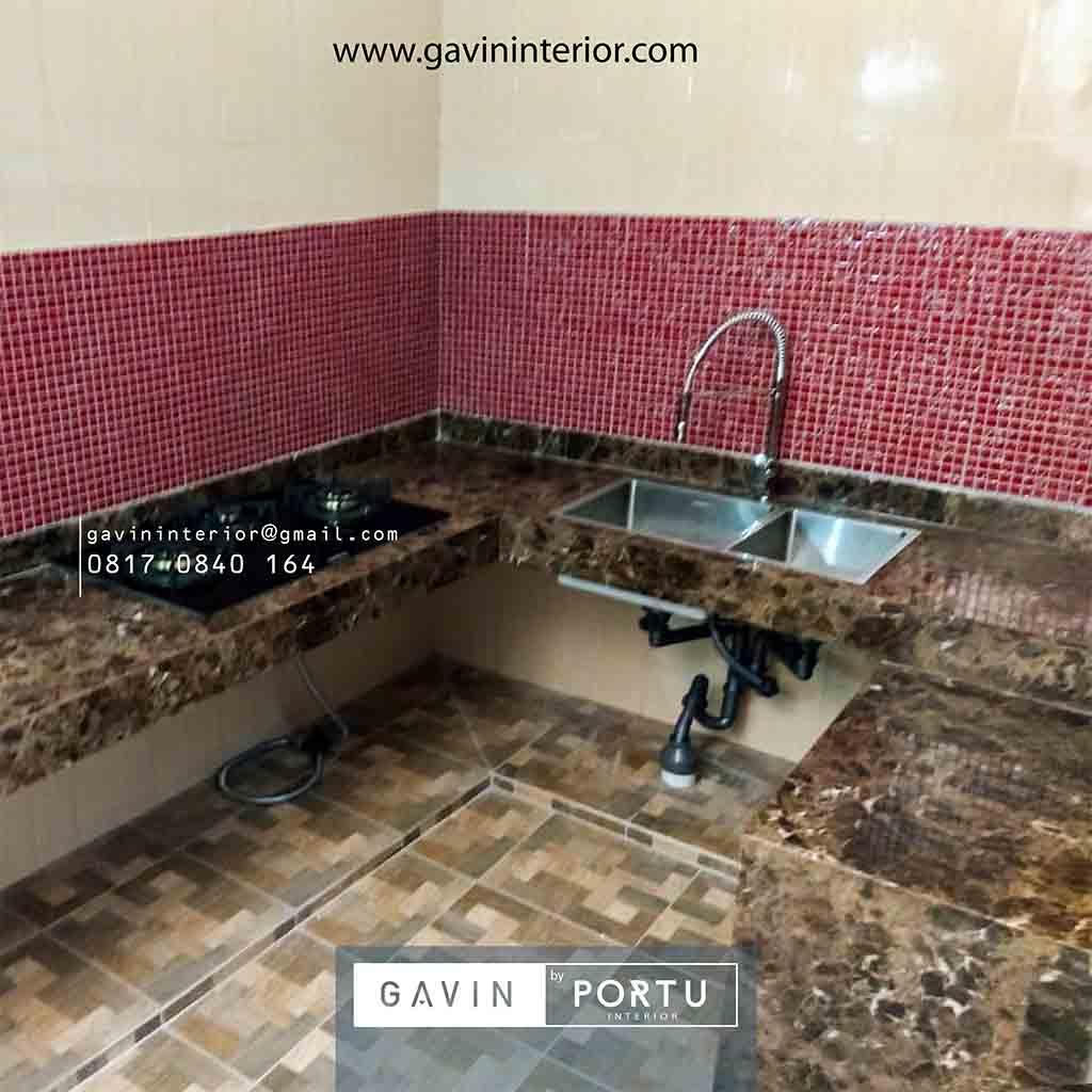 Meja Beton Lapis Granit Menarik Untuk Dapur